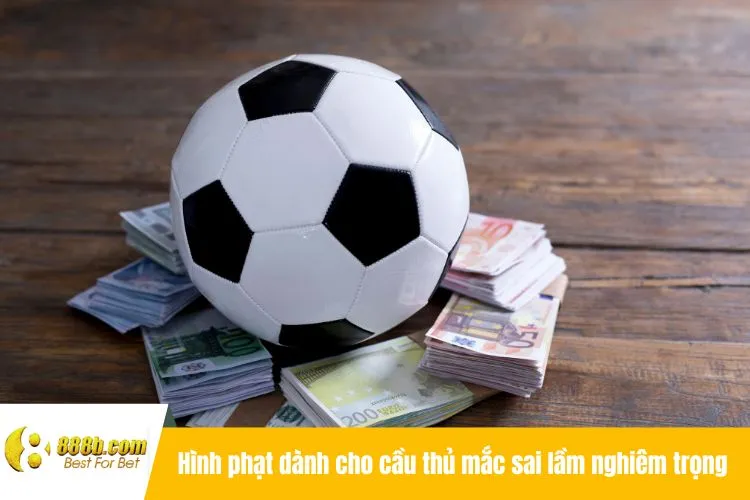 Hình phạt dành cho cầu thủ mắc sai lầm nghiêm trọng